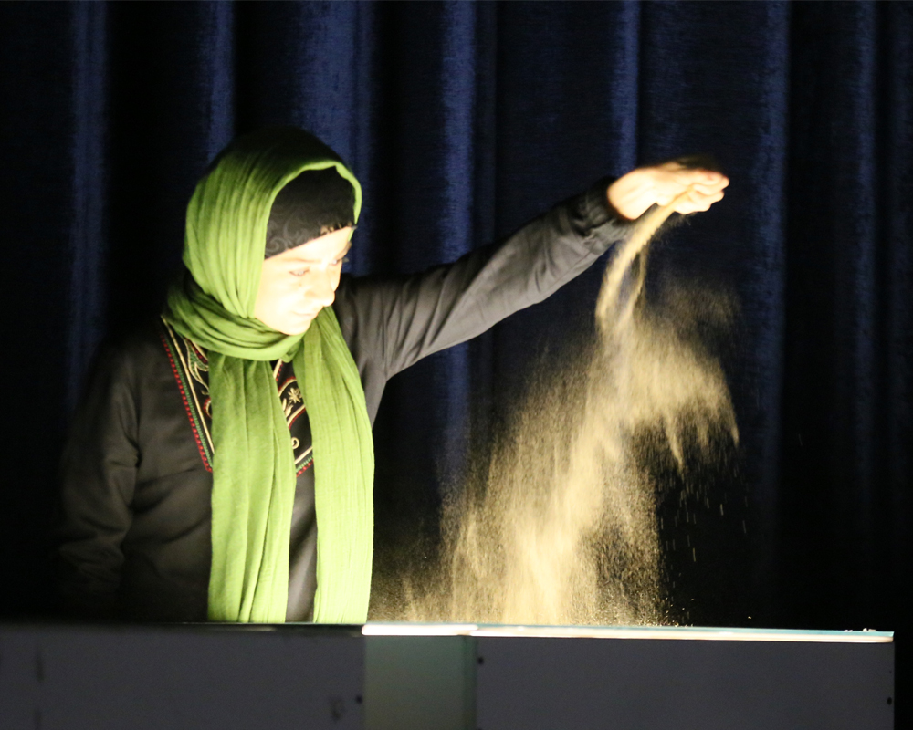 Welcome day - Fatemeh Ebadi - The   sand painting artist